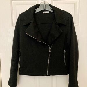 Max Studio Knit Moto Jacket